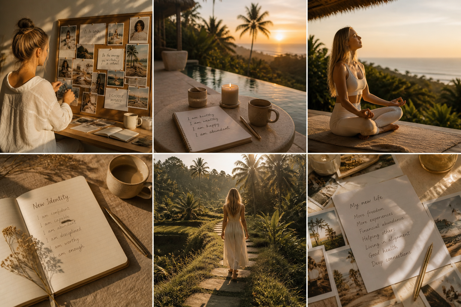 Espace de travail élégant — Vision Board+