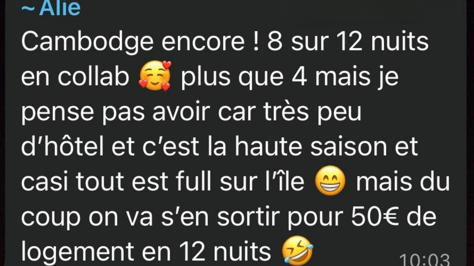 Témoignage 1